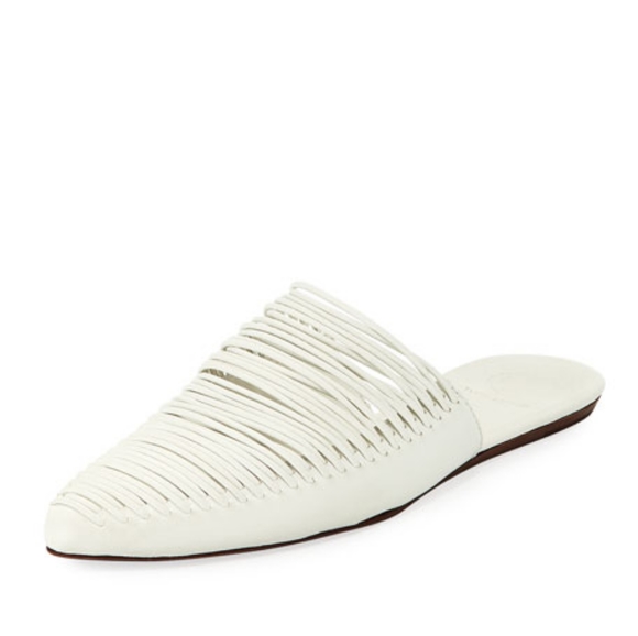 NEW Tory Burch Sienna Pointy Toe Mule in White - Picture 4 of 16